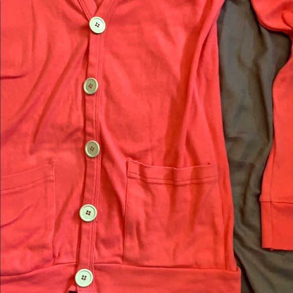 American Apparel Classic Girl V Neck Pink Cardigan - Picture 2 of 9